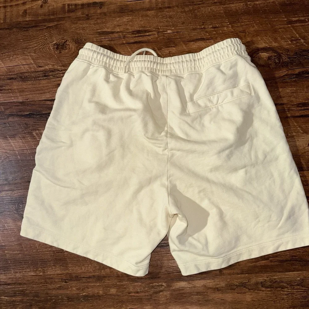 Hugo Boss Cream Logo Sweat Shorts Men's Large